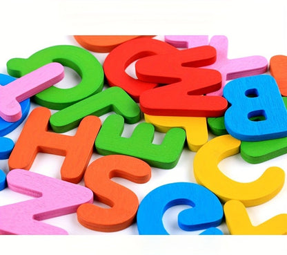 Montessori, Wooden Alphabet Cards, Children's Early Education Fruit Cognitive Cards, Kindergarten Enlightenment Puzzle Block Toy