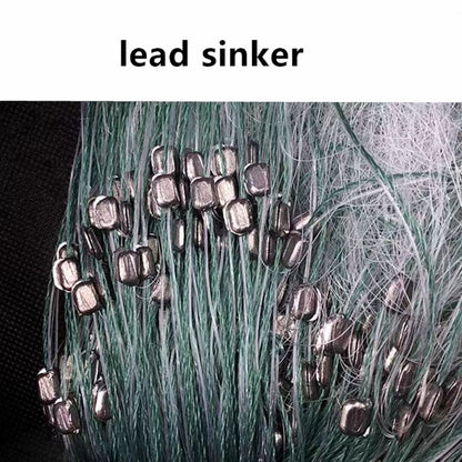 Rede de Pesca de Nylon Monofilamento 3 Camadas Malha de Emalhar para Isca de Peixe, Profundidade 1,5m a 6m, Comprimento 20m a 90m, Malha 25mm-60mm