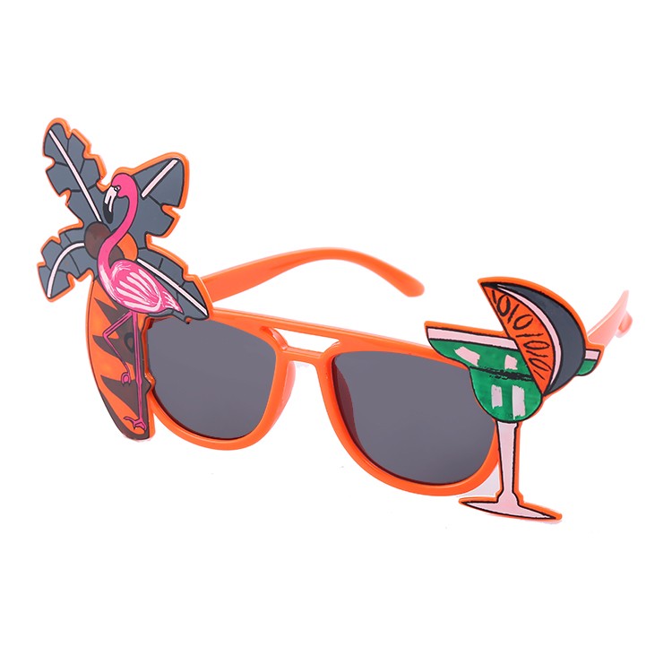 Summer Flamingos, Wine glasses Cosplay Anime Party Glasses Hawaiian Party Dress-up Beach Sunglasses Party Support Wholesale