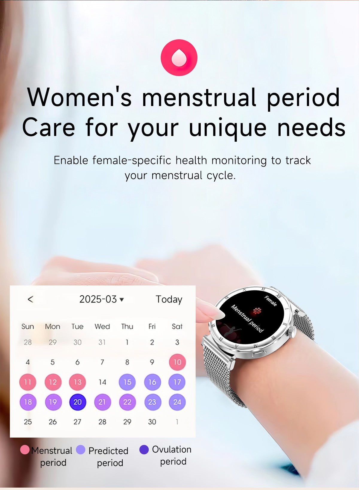 LIGE New Ultra Thin Smart Watch Women Screen Always Display Time Diamond Luxury Bracelet Voice Calling AMOLED Smartwatch Ladies