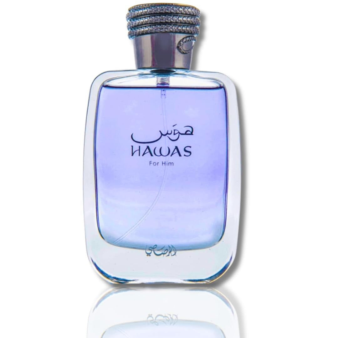 Perfume masculino Hawas – eau de toilette spray 100ml (3.4oz), perfume árabe premium