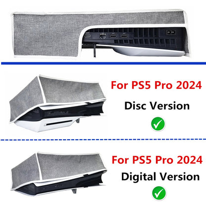 Anti-Scratch Dustproof Cover For PS5 Pro Horizontal Dust Cloth Protective Cover Console Gaming Accessories