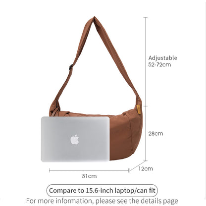 LEFF Simple Women's Crossbody Bag 2025 New Travel Casual Bag Outdoor Waterproof High Quality Shoulder Bag Uinsex Solid Colored