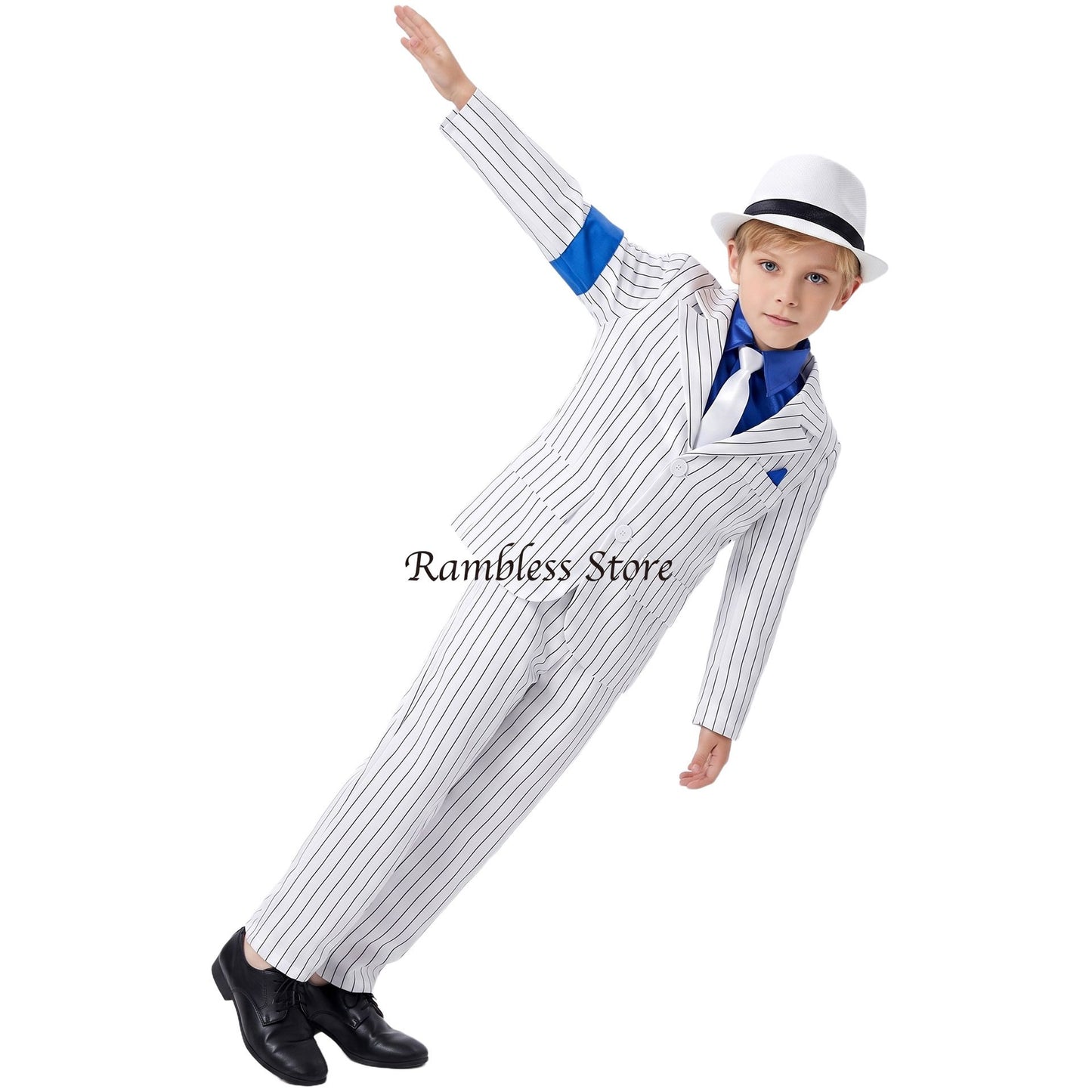 Children Michael Jackson Dancer Cosplay Suits for Kids Stage Performance Smooth Criminal MJ Cos Costumes Sets Kid Halloween