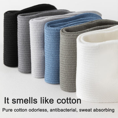 6Pairs Men Socks Combed Cotton Mesh Breathable Odor proof and antibacterial Spring Summer for Male sock New High Quality Man