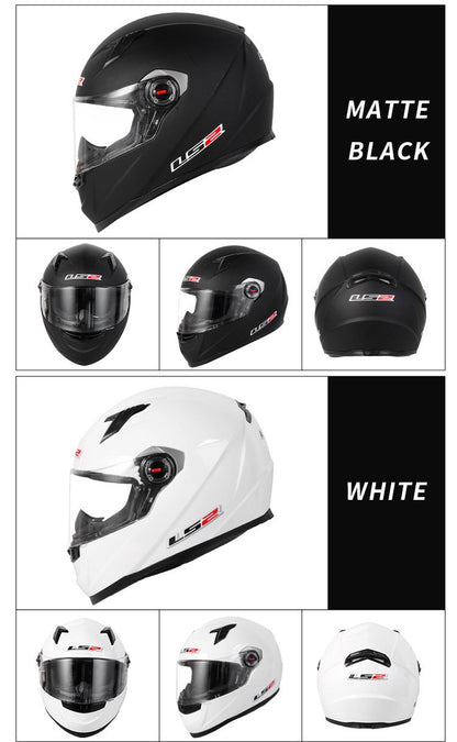 Capacete de Moto Clássico LS2 Fechado Masculino Feminino Capacete de Motocross Casco em ABS Aprovado pela ECE Acessórios para Motos FF358