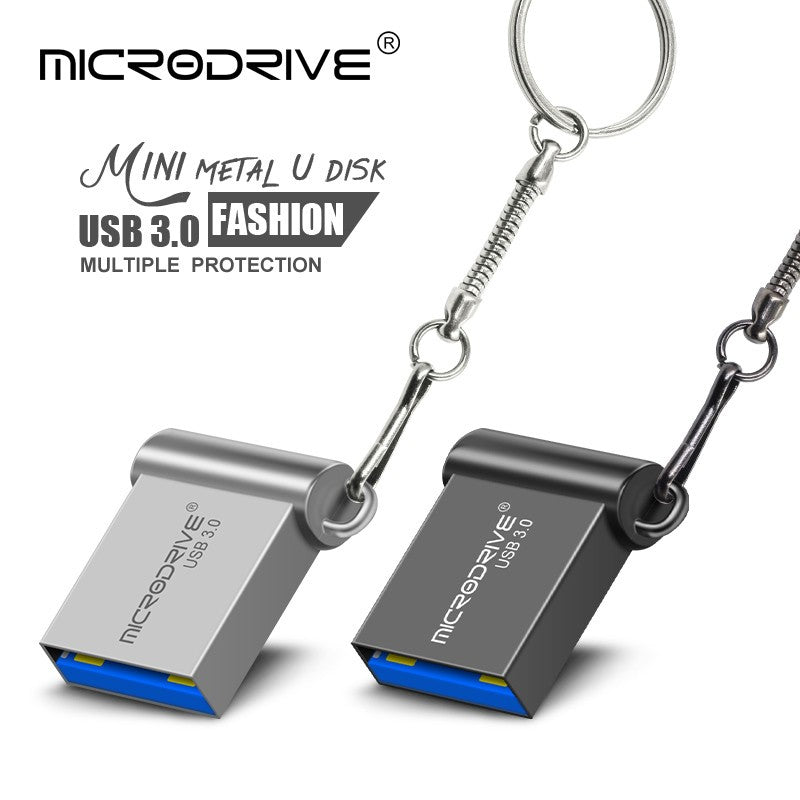 Mini Pen Drive USB 128GB 64GB 32GB 16GB Metal 3.0 Pendrive Memory Stick Pen Drive 3.0 Alta Velocidade 128GB 64GB U Disk