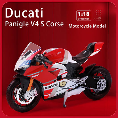 Maisto 1:18 Ducati Panigle V4 S Diavel Kawasaki Ninja H2 R Brinquedos de Modelo de Motocicleta Colecionáveis Hobbies