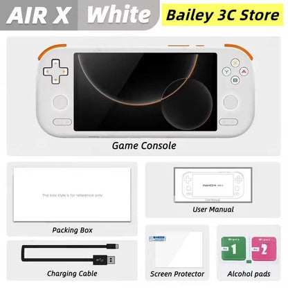 MANGMI AIR X Handheld Game Console with Qualcomm Snapdragon 662 5.5'' Touchscreen Android14 Fast Charging Active Cooling Fan RGB