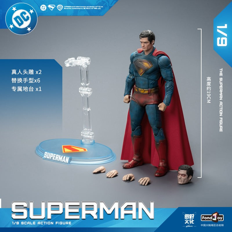 2025 Fondjoy Boneco de Ação Superman Danificado em Batalha David Corenswet 1/9 Novo Boneco Superman Pvc Articulado Brinquedo Infantil Presente Menino