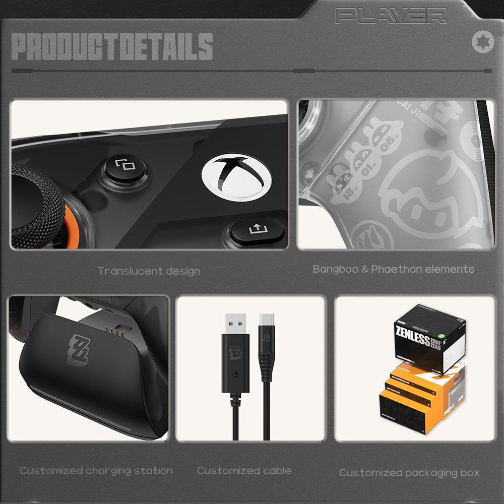 GameSir G7 Pro Zenless Zone Zero Wireless Xbox Game Controller – Charging Dock, TMR Joytick, Hall Effect Trigger, Gyroscope