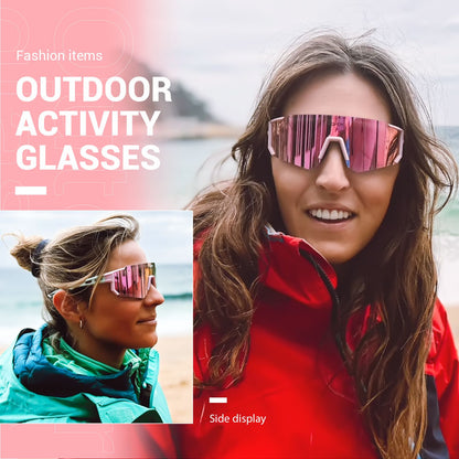 Óculos de Sol Fotocromáticos SCVCN Óculos de Ciclismo para Esportes ao Ar Livre Masculino Feminino MTB Escalada Óculos de Condução para Bicicleta Novo