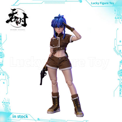 ?Original?TunShi Studio TS-012 Metal Slug XX? Leona Heidern 1/12 Action Figure Colecionáveis Modelos Brinquedos