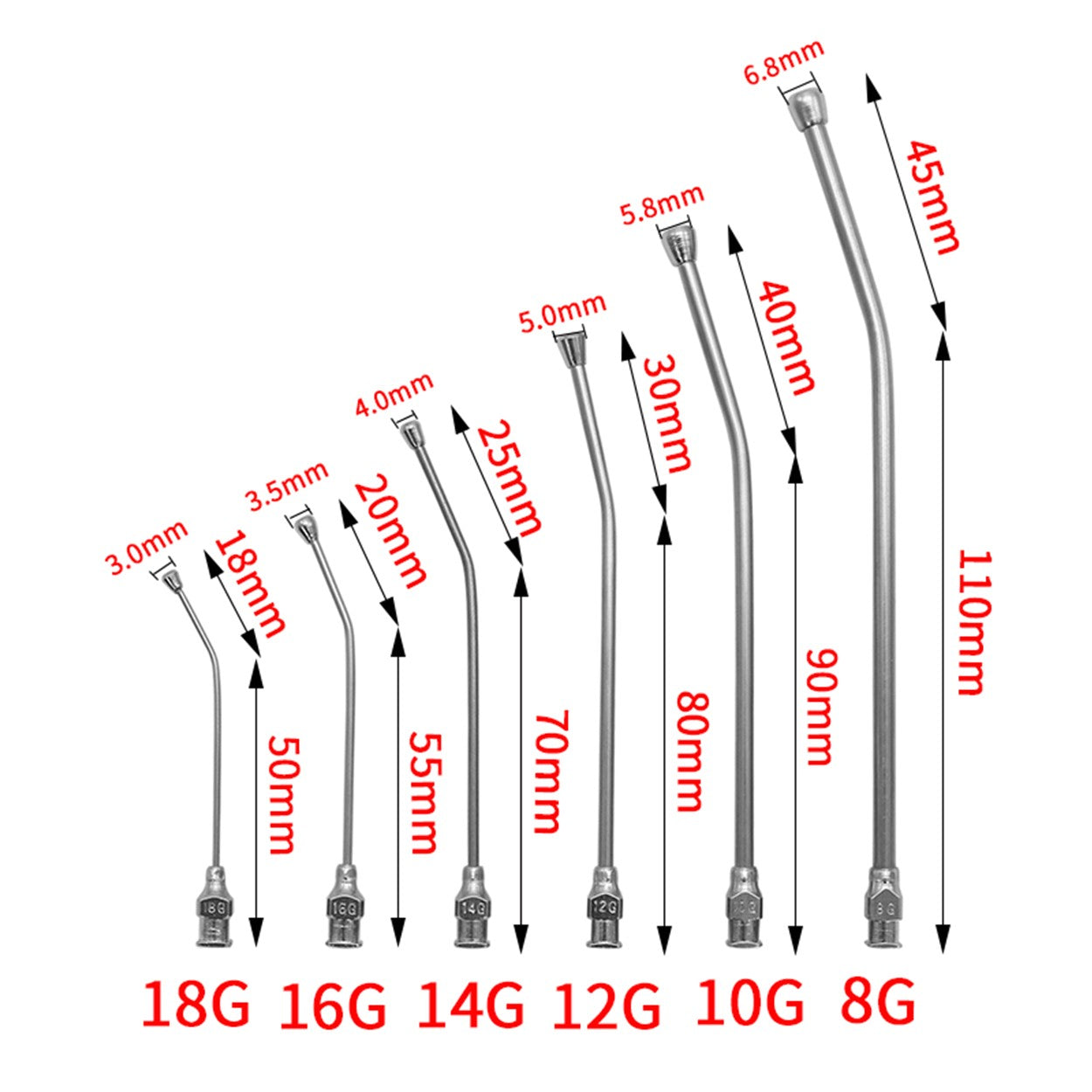 1 Conjunto de Kit de Seringa para Alimentação de Pássaros 10ml/20ml Com 6 Peças de Tubo Curvo para Alimentação de Papagaio Pombo e Pássaros de Estimação