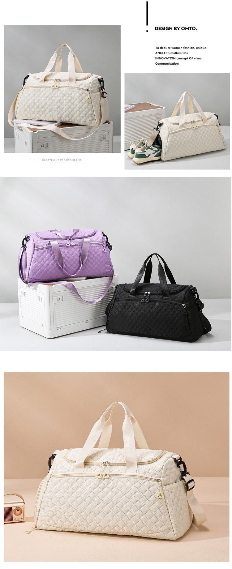 New Oxford Travel Duffel Bag for Men Women Waterproof Sports Tote Gym Shoulder Weekender Overnight Bags Large Capacity Tote Bags