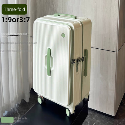 Nova Mala de Viagem com Abertura Lateral Grande Capacidade Bagagem 5 Rodas Antidesmoronamento Trolley Case 20 Polegadas Mala de Mão PC