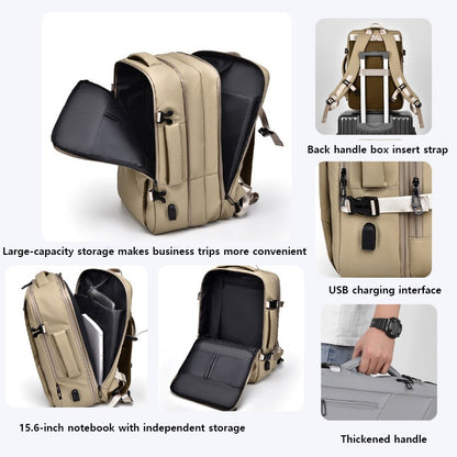 Weixier 16 Inch Large-capacity Men's High-end Backpack Computer Bag High-end Business Bag Expandable Backpack Witch USB