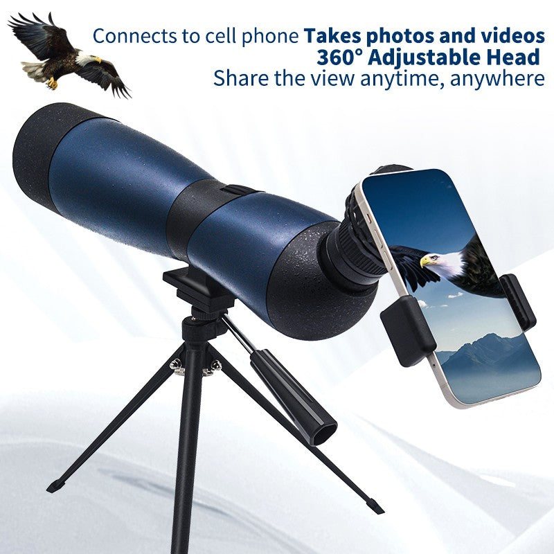 Luneta Monocular com Zoom 25-75x70 Prisma BAK4 À Prova d'Água para Tiro Esportivo Observação de Pássaros Acampamento ao Ar Livre Caça