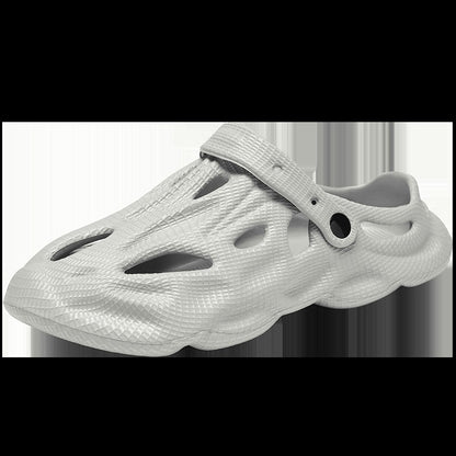 New Men's Summer Leisure Fashion Jelly Shoes EVA Soles Comfortable Platform Slippers Outdoor Beach Sandals Garden Shoes