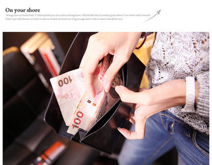 Women Leather Slim Clutch Bag Long Wallet Female Handbag Luxury Genuine Leather Wallets Coin Purses Ladies Card Holder Bolsos