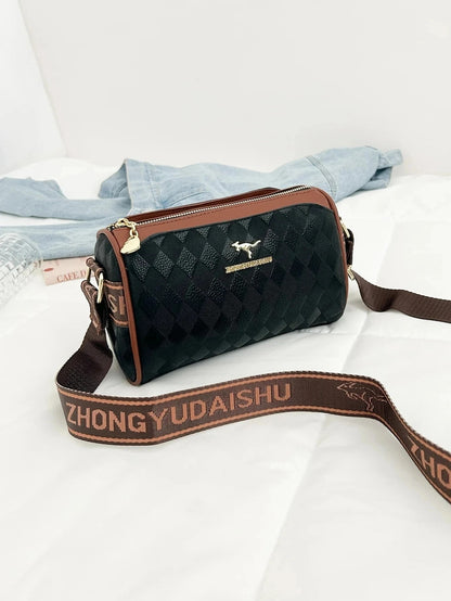 New Luxury High Quality Women Messenger Bag Famous Designer Lady Shoulder Bags Fashionable Checkered Trendy Crossbody Sac A Main