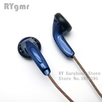 Fone de ouvido intra-auricular original RY4S de 15mm com som de qualidade musical Fone HIFI (fone estilo MX500) Cabo hifi de 3,5mm com conector em L