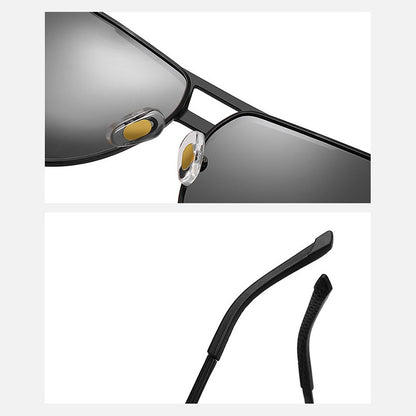 HUA HUA Fotocromático Masculino Óculos de Sol Masculino Novo Óculos de Sol Masculino Vintage Condução Sombreamento Óculos de Sol UV400 Gafas De Sol