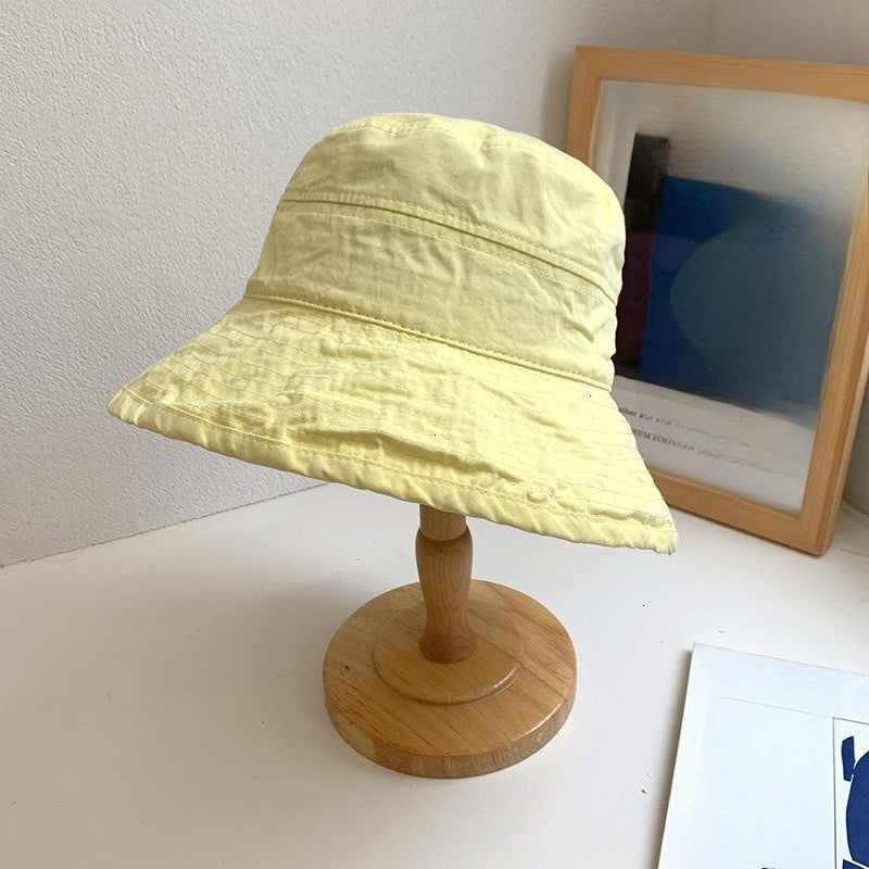 Korean style Hat Women's Summer Face Slimming Sunshade Hat Casual Cotton bucket Cap ????? ?? ?????? ???????