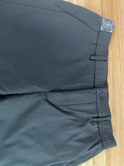 2024Winter velvet Casual Pants Men Thick Business Stretch Slim Elastic Waist Jogger Outdoors Korean Classic Fleece Trousers Male