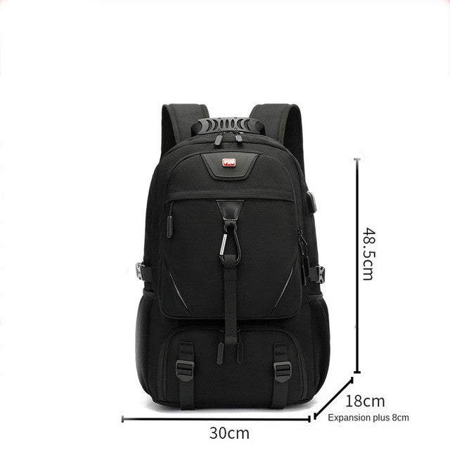 Mochila Masculina Unisex 50/60/80L Externa USB de Grande Capacidade para Viagem Mochila Esportiva para Trekking, Caminhada, Acampamento