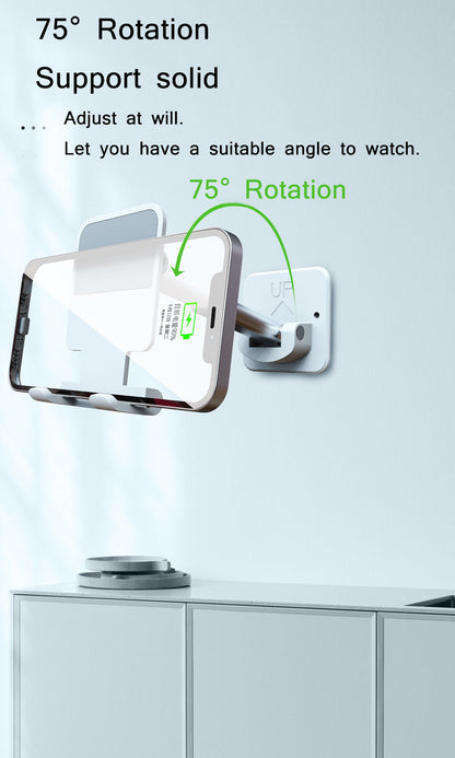 Wall Sticker Mount Tablet Stand Stretchable Arm Cell Phone Wall Holder Adjustable Wall Stand for iPad iPhone 4-12inch Universal