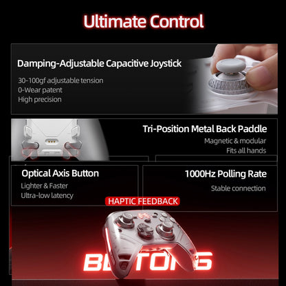 Beitong Kunpeng 70 Elite: AI-Enhanced Wireless Controller with Adaptive Triggers for Switch 2, PC, Mobile & Teams