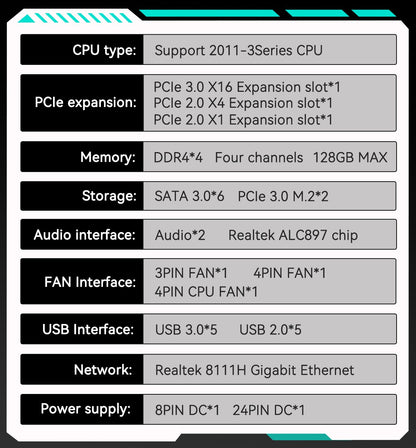 Kit Placa-mãe MACHINIST B9 X99 Processador Intel LGA2011-3 Xeon E5 2630 V4 Memória RAM DDR4 16GB 2400MHZ NVME M.2 SATA