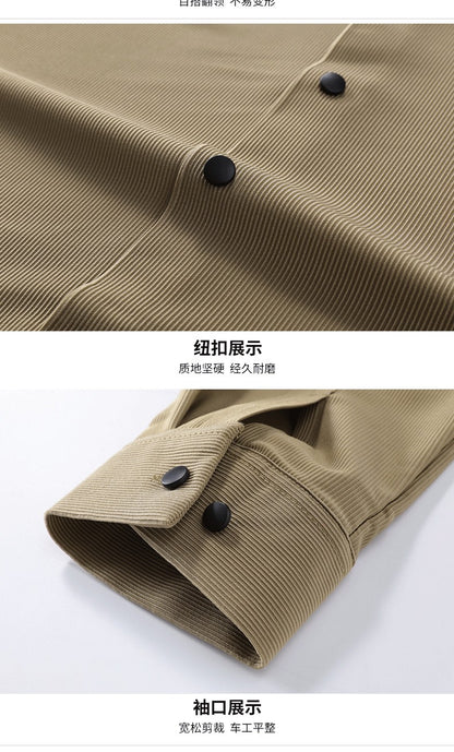 Stretch Elastic Stripe Men's Shirt Long Sleeve Classic Blouse Male Elegant Work Big Size Plus Large High Quality Ice Silk Social