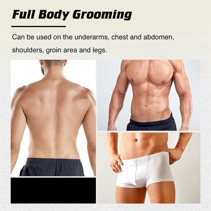 Kemei Wet Dry Groin Body Trimmer For Men Electric Face Beard Hair Trimmer Clipper Rechargeable Pubic Ball Shaver Body Groomer