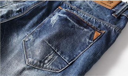 Men Gray Denim Shorts Jeans Pants Good Quality Men Cotton Knee Length Short Jeans New Summer Male Large Size Denim Shorts 42