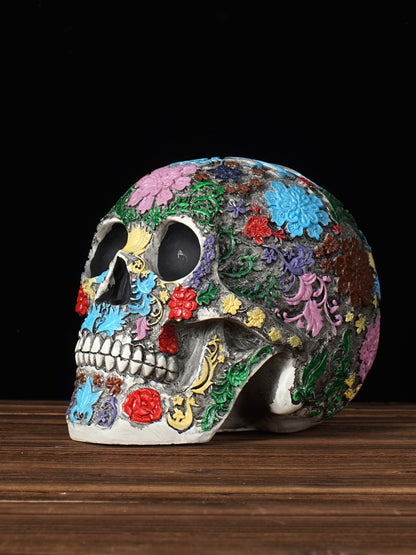 Vilead Creative 1:1 Mexican skulls Ornaments Halloween Party Figurines Home Decoration Medical Model Room Interior Statue Gift