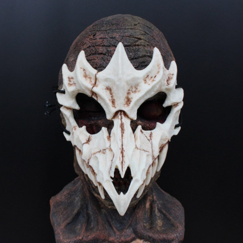 Skull Party Mask Demon Werewolf Tigers Skull Half Face Cover Mask Halloween Dance Prom Cosplay Costume Mask Prop