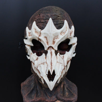 Skull Party Mask Demon Werewolf Tigers Skull Half Face Cover Mask Halloween Dance Prom Cosplay Costume Mask Prop