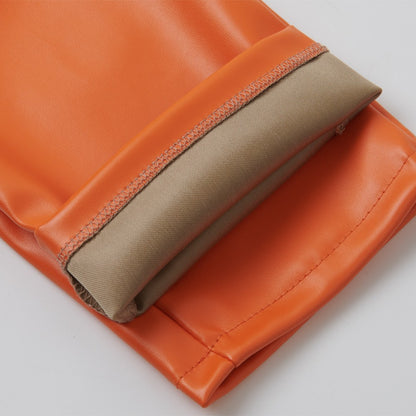 Men's Leather Pants Skinny Fit Stretch Fashion PU Leather Trousers Nightclub Party & Dance Pants Thin