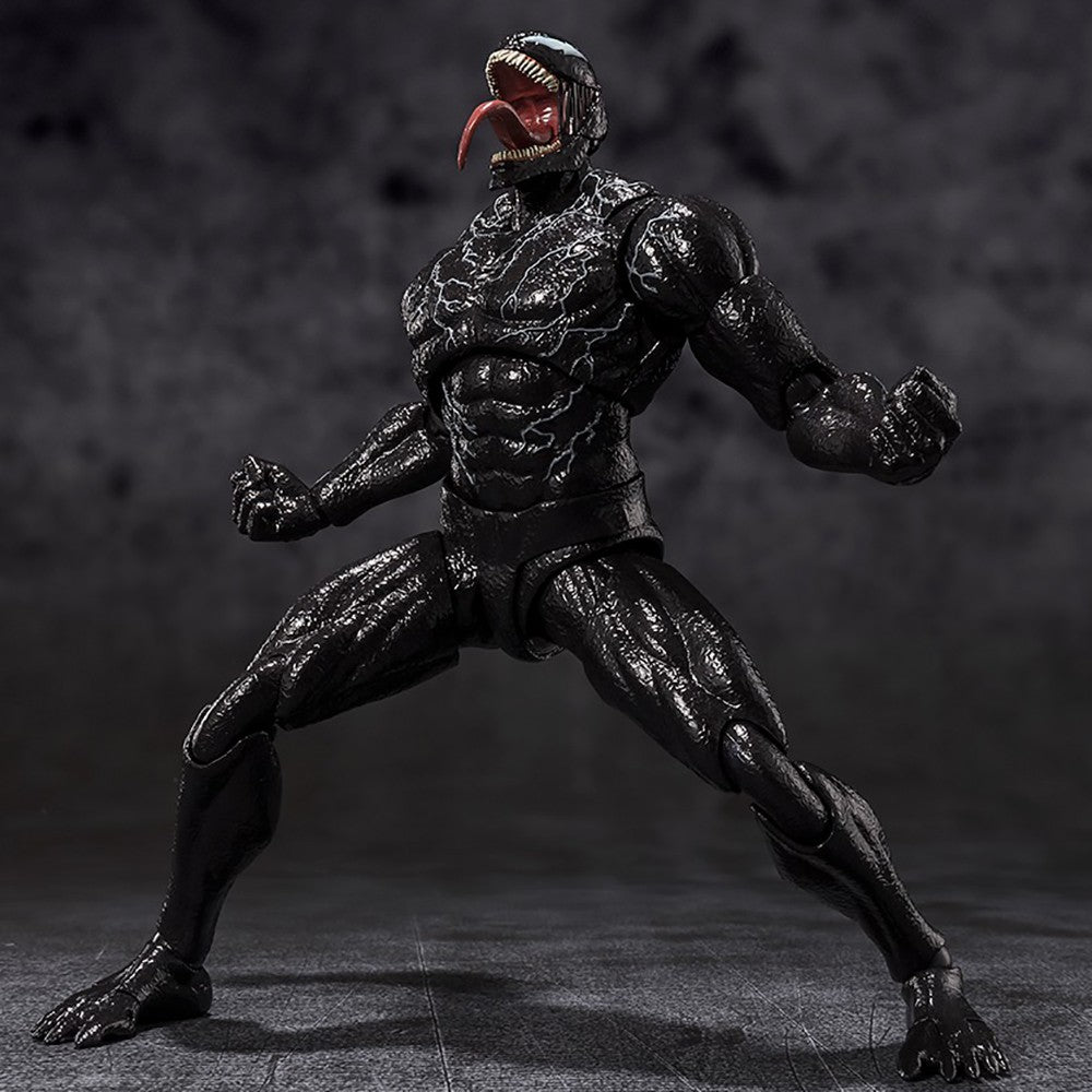 Original em Estoque Bandai Spirits S.H.Figuarts Venom:A Última Dança - Série de Coleção Venom Modelo de Personagem de Desenho Animado Kit de Garagem