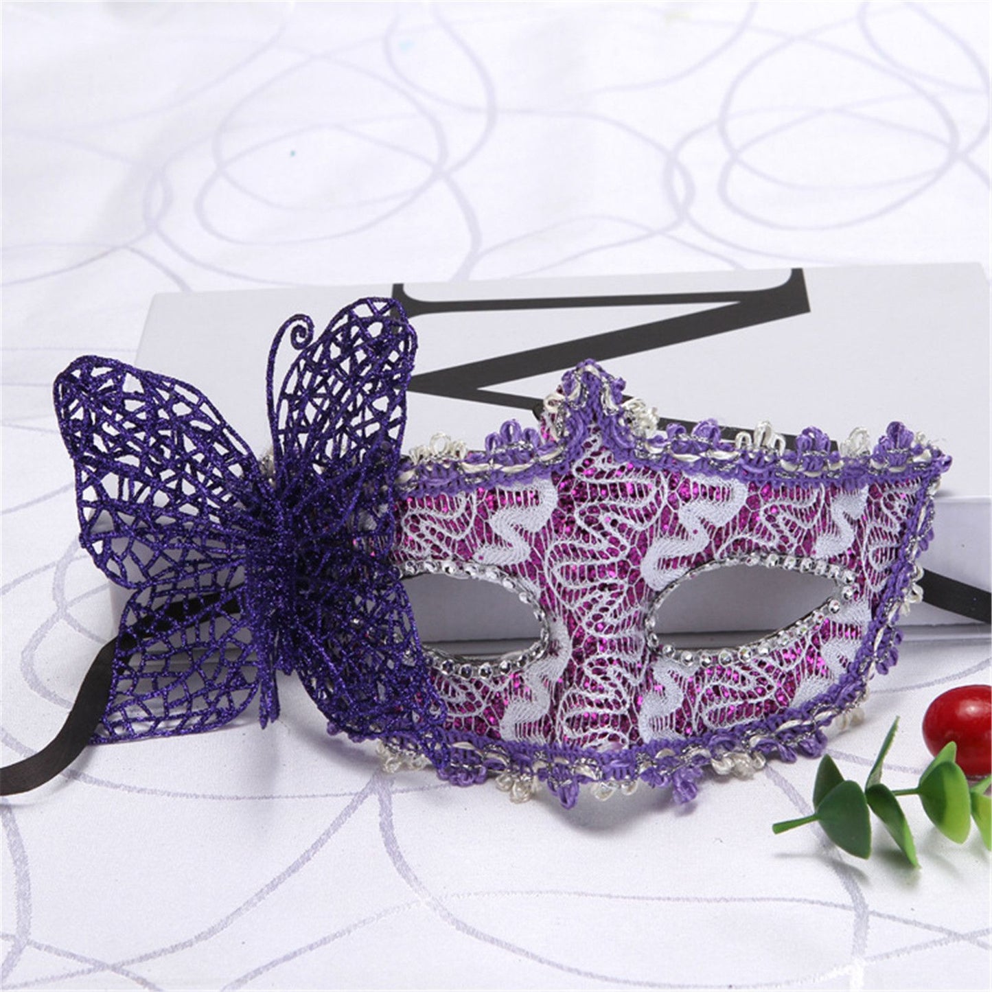 2025 NEW Side Butterfly Masquerade Mask New Fashion Half Face Eye Mask Party Makeup Ball Venetian Party Mardi Gras Mask