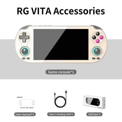 Anbernic RG VITA / RG VITA Pro Handheld Game Console IPS Touchscreen 5000mAh Video Gaming Player Supports AI Streaming RixelHK