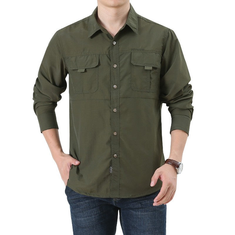 Lightweight Breathable shirt tactical multifunctional shirt outdoor long sleeved work shirt breathable sports sun protection