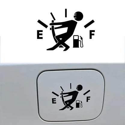 Adesivos Engraçados para Carro, Adesivo de Vinil Refletivo com Ponteiro de Tanque de Combustível, Adesivo de Gasolina Alta, Adesivos de Indicador de Combustível Vazio, Decalque Exterior Automotivo