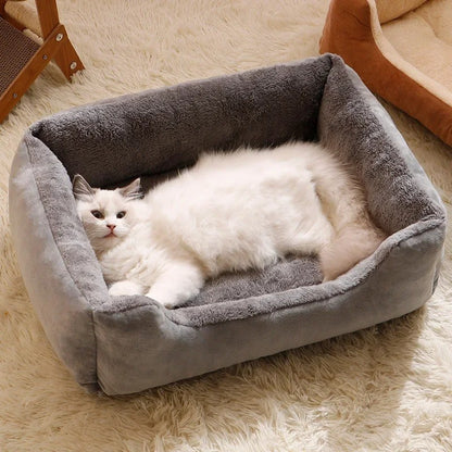Cama para Gatos Produtos para Animais Almofadas Gatinhos Acessórios de Inverno Cachorros Todas as Casas Suprimentos Acessório Habitats Cesta Casa Camas