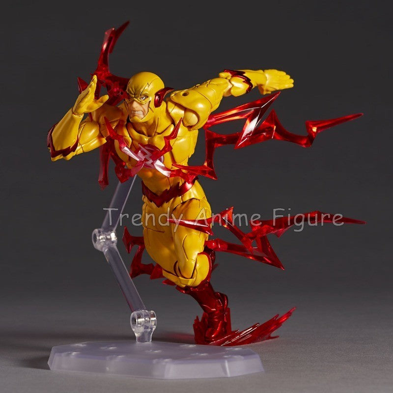 Revoltech Amazing Yamaguchi Flash Action Figure Articulado 17cm Flashpoint Modelo Kaiyodo Flash Bonecos Coleção Brinquedo Presentes de Fim de Ano