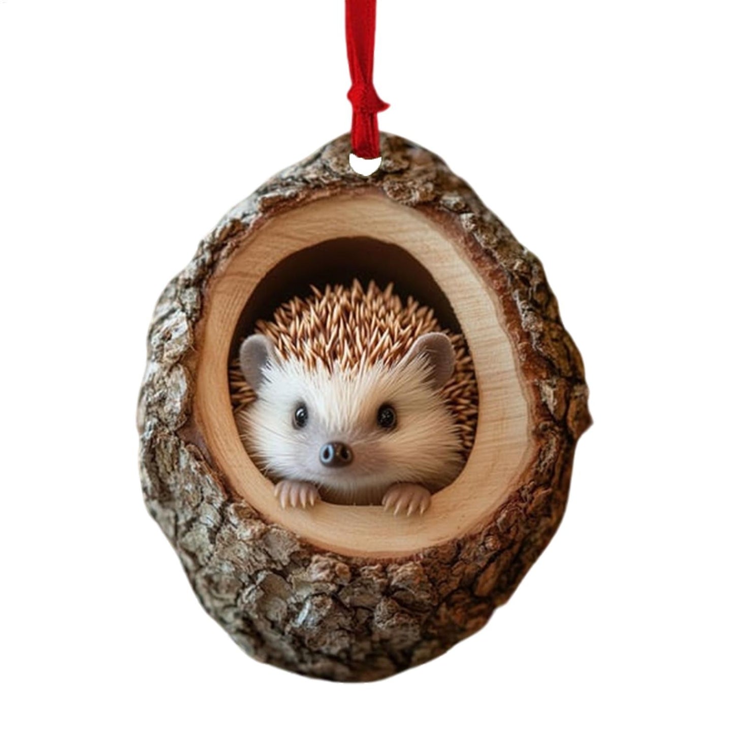 New Animal Christmas Ornaments 2D Flat Acrylic Bird Pendant Owl Squirrel Bunny  Pendant Christmas Tree Decoration Xmas Hanging