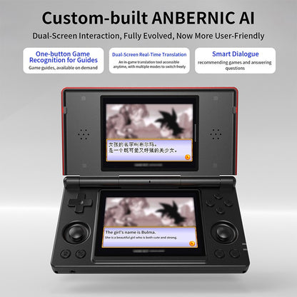 2026 Hot Sale Anbernic RG DS Handheld Game Console 4" IPS Dual Screen Android 4000mAh Flip Video Games Player