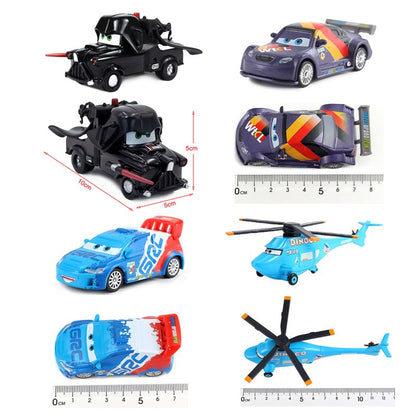 Carros 2 Disney Pixar Carros 3 Fabulous Hudson Hornet Sally Mate Relâmpago McQueen Carrinhos de Liga Metálica Fundida Modelo Presente para Crianças Brinquedo para Meninos
